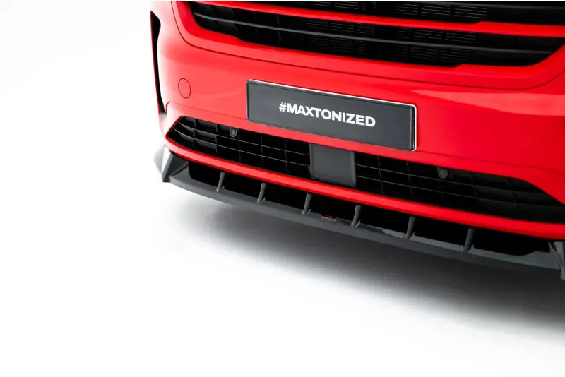 Maxton Design Frontlippe V.1 für VW Transporter T7 Hochglanz schwarz – Ansicht 4
