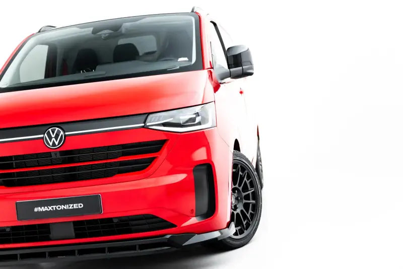 Maxton Design Frontlippe V.2 für VW Transporter T7 Hochglanz schwarz – Ansicht 3