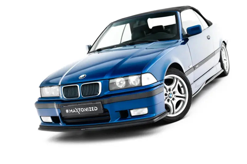 Maxton Design Frontlippe V.3 für BMW M3 / 3er M-Paket Coupe / Cabrio E36 Hochglanz schwarz – Ansicht 1