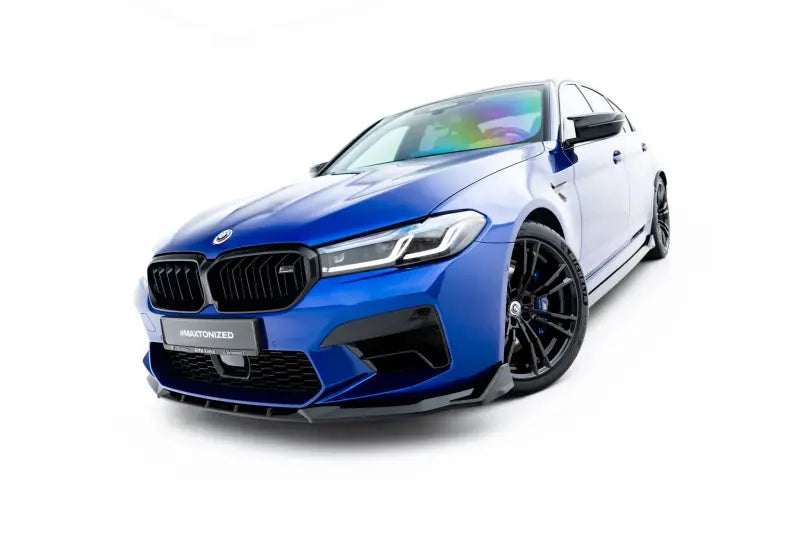 Maxton Design Frontlippe V.4 für BMW M5 F90 Facelift Hochglanz schwarz – Ansicht 1