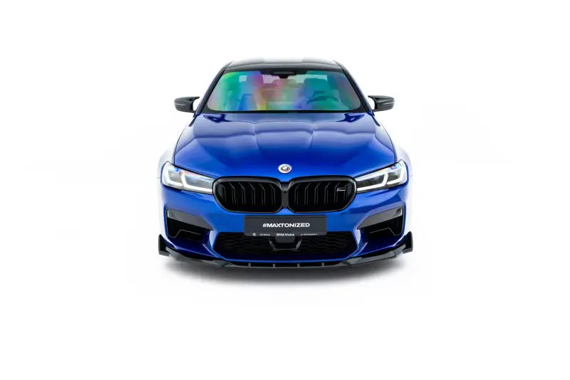 Maxton Design Frontlippe V.4 für BMW M5 F90 Facelift Hochglanz schwarz – Ansicht 2