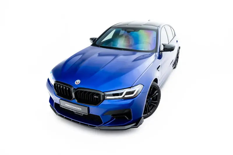 Maxton Design Frontlippe V.4 für BMW M5 F90 Facelift Hochglanz schwarz – Ansicht 3