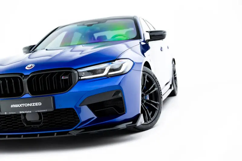 Maxton Design Frontlippe V.4 für BMW M5 F90 Facelift Hochglanz schwarz – Ansicht 4