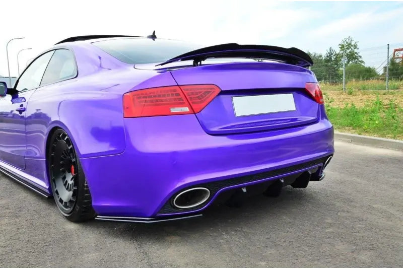 Maxton Design Heckspoiler Lippe für Audi RS5 Mk1 8T Facelift Hochglanz schwarz – Ansicht 1