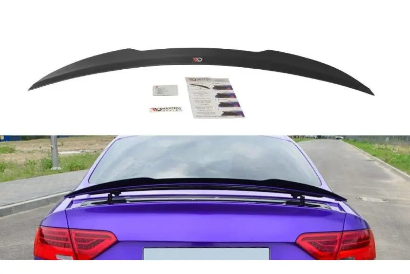 Maxton Design Heckspoiler Lippe für Audi RS5 Mk1 8T Facelift Hochglanz schwarz – Ansicht 2