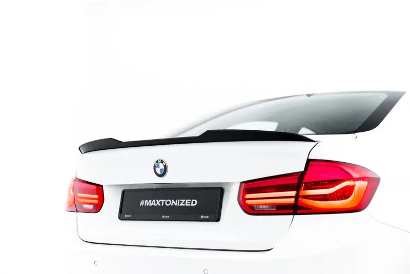 Maxton Design Heckspoiler Lippe für BMW 3er Sportline Limousine F30 Hochglanz schwarz – Ansicht 2