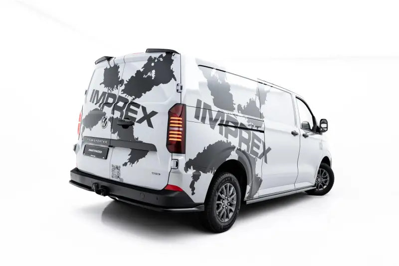 Maxton Design Heckspoiler Lippe V.2 für VW Transporter T7 / Ford Transit Custom Mk2 Hochglanz schwarz – Ansicht 3