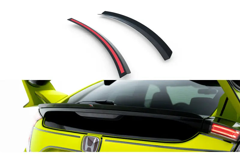 Maxton Design Heckspoiler Lippe (unten) V.3 für Honda Civic Type-R Mk10 / Mk10 Facelift Hochglanz schwarz – Ansicht 2