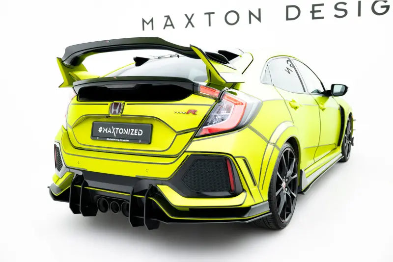 Maxton Design Heckspoiler Lippe (unten) V.3 für Honda Civic Type-R Mk10 / Mk10 Facelift Hochglanz schwarz – Ansicht 4