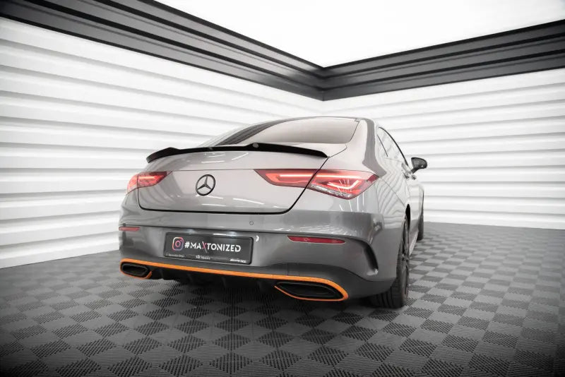 Maxton Design Heckspoiler Lippe V.1 für Mercedes-Benz CLA Coupe C118 Hochglanz schwarz – Ansicht 1