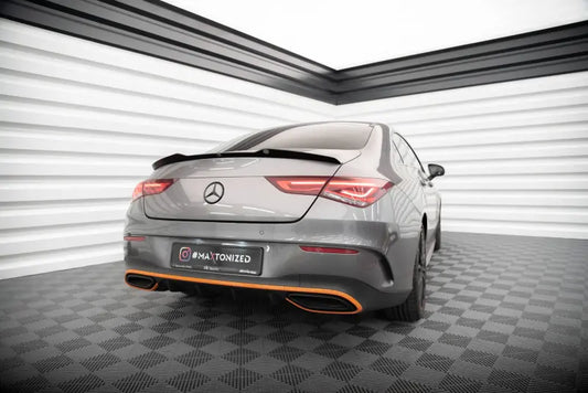 Maxton Design Heckspoiler Lippe V.1 für Mercedes-Benz CLA Coupe C118 Hochglanz schwarz – Ansicht 1
