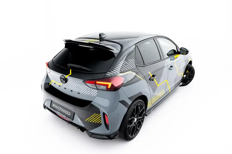 Maxton Design Heckspoiler Lippe für Opel Corsa F Facelift (Mk6 Facelift) Hochglanz schwarz – Ansicht 2