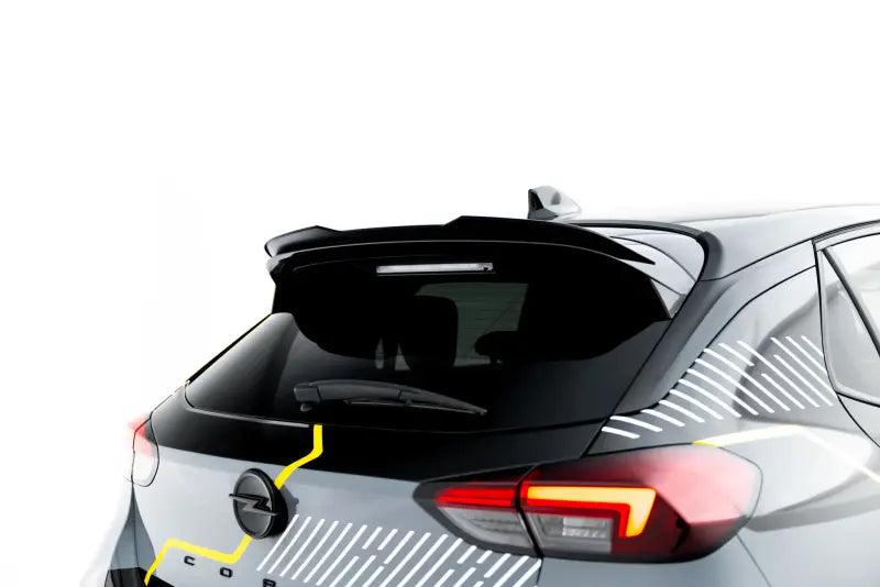 Maxton Design Heckspoiler Lippe für Opel Corsa F Facelift (Mk6 Facelift) Hochglanz schwarz – Ansicht 3