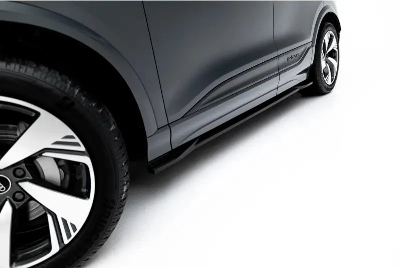 Maxton Design Seitenschweller (Paar) für Audi Q6 e-tron Standard / S-Line / SQ6 e-tron SUV / Sportback Mk1 Hochglanz schwarz – Ansicht 1
