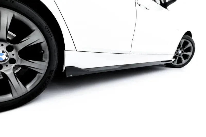 Maxton Design Seitenschweller (Paar) für BMW 3er Sportline Limousine / Touring F30 / F31 Hochglanz schwarz – Ansicht 3