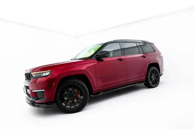 Maxton Design Seitenschweller (Paar) für Jeep Grand Cherokee L Mk5 Hochglanz schwarz – Ansicht 2