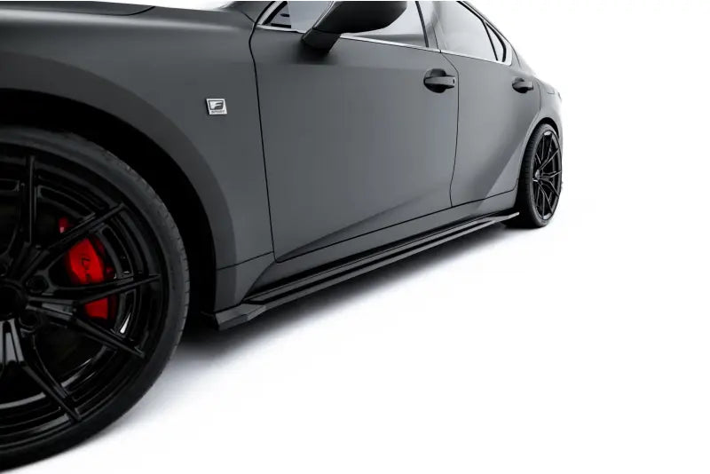 Maxton Design Seitenschweller (Paar) für Lexus IS 500 Mk3 Facelift 2 (XE30) Hochglanz schwarz – Ansicht 4