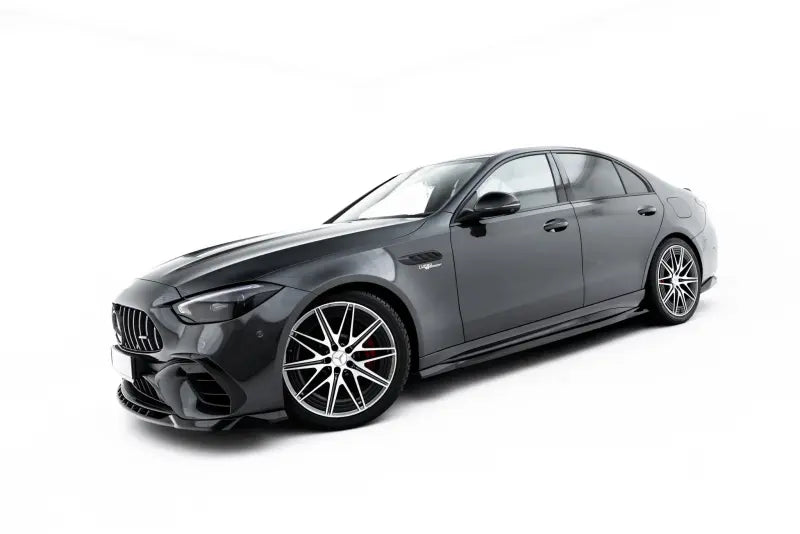 Maxton Design Seitenschweller (Paar) für Mercedes-AMG C63 Limousine / Kombi W206 / S206 Hochglanz schwarz – Ansicht 2