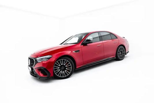 Maxton Design Seitenschweller (Paar) für Mercedes-AMG E53 Limousine / Kombi W214 Hochglanz schwarz – Ansicht 1