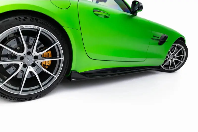 Maxton Design Seitenschweller (Paar) für Mercedes-AMG GT R C190 Facelift Hochglanz schwarz – Ansicht 3