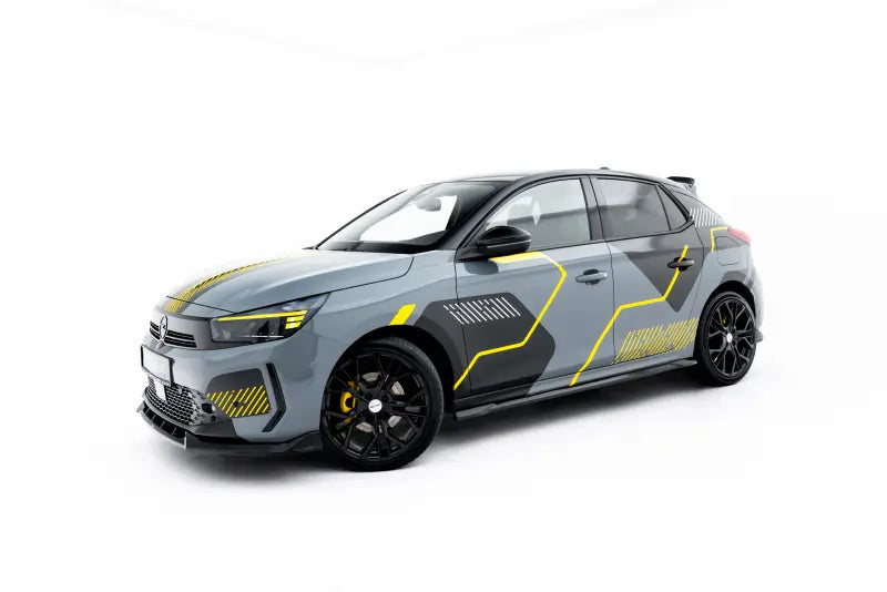 Maxton Design Seitenschweller (Paar) für Opel Corsa F Facelift (Mk6 Facelift) Hochglanz schwarz – Ansicht 3