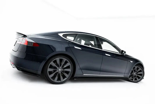 Maxton Design Seitenschweller (Paar) V.1 für Tesla Model S Mk1 Hochglanz schwarz – Ansicht 1