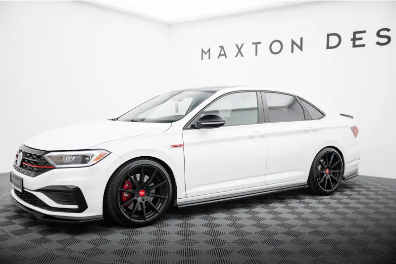 Maxton Design Seitenschweller (Paar) für VW Jetta GLI Mk7 Facelift 2 Hochglanz schwarz – Ansicht 3