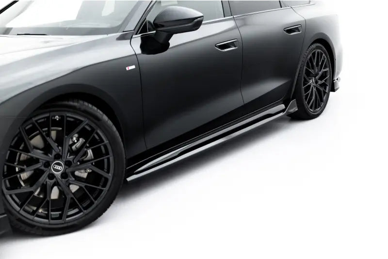 Maxton Design Seitenschweller (Paar) V.2 für Audi A6 S-Line C9 Hochglanz schwarz – Ansicht 1