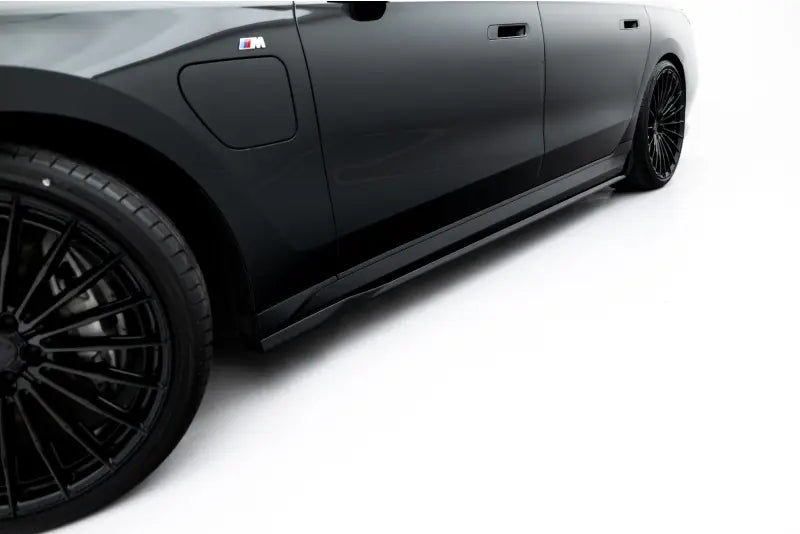 Maxton Design Seitenschweller (Paar) V.2 für BMW 740d xDrive M-Paket / 740i xDrive M-Paket G70 Hochglanz schwarz – Ansicht 1