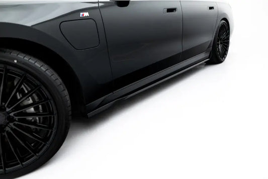 Maxton Design Seitenschweller (Paar) V.2 für BMW 740d xDrive M-Paket / 740i xDrive M-Paket G70 Hochglanz schwarz – Ansicht 1