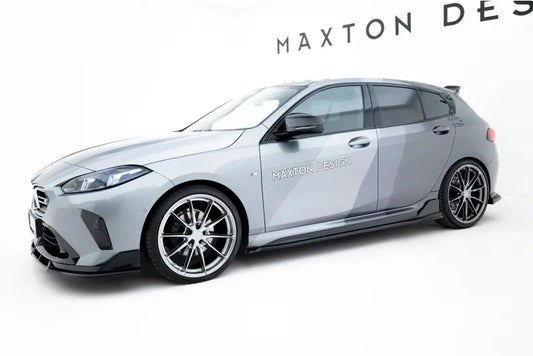 Maxton Design Seitenschweller (Paar) V.2 für BMW M135i M Performance F70 Hochglanz schwarz – Ansicht 1