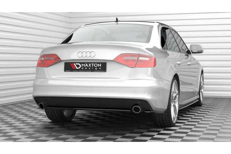Maxton Design Heckdiffusor für Audi A4 S-Line B8 Facelift (2011-2015) Hochglanz schwarz – Ansicht 1