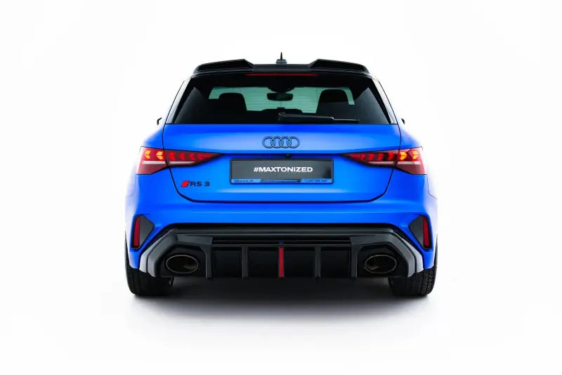Maxton Design Heckdiffusor für Audi RS3 Limousine 8Y Facelift (Version mit Originalreflektor) (2024-) Hochglanz schwarz – Ansicht 1