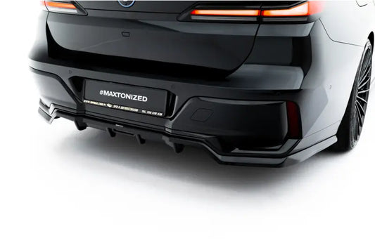 Maxton Design Heckdiffusor V.2 für BMW 7 M-Paket G70 Hochglanz schwarz – Ansicht 1