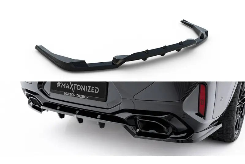 Maxton Design Heckdiffusor V.2 für BMW X4 M-Paket G02 Facelift (2021-) Hochglanz schwarz – Ansicht 2