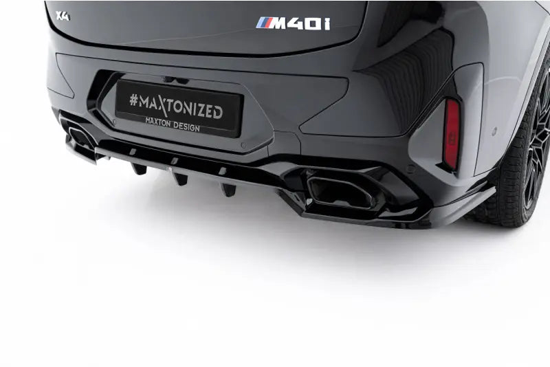 Maxton Design Heckdiffusor V.2 für BMW X4 M-Paket G02 Facelift (2021-) Hochglanz schwarz – Ansicht 3