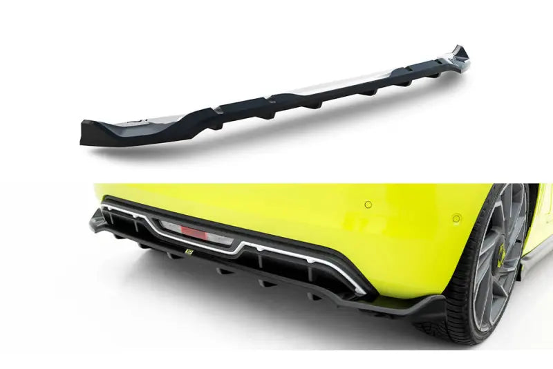 Maxton Design Heckdiffusor für Abarth 500e Hochglanz schwarz – Ansicht 2