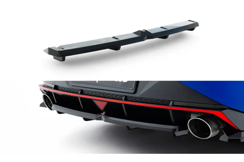 Maxton Design Heckdiffusor für Hyundai Elantra N Mk7 Hochglanz schwarz – Ansicht 2