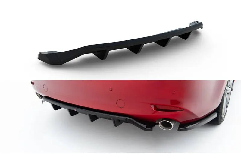 Maxton Design Heckdiffusor für Mazda 6 Limousine Mk3 Facelift 2 (2017-2023) Hochglanz schwarz – Ansicht 2