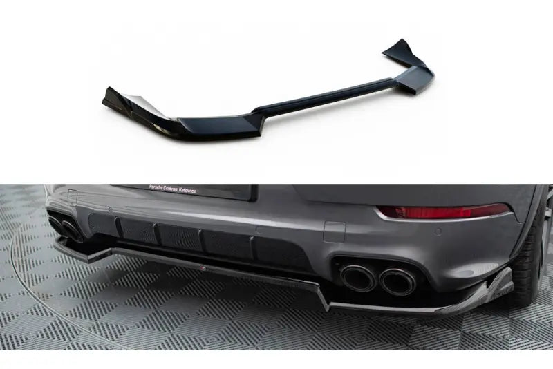Maxton Design Heckdiffusor für Porsche Cayenne Sport Design / Turbo SUV / Coupe Mk3 Facelift (2023-) Hochglanz schwarz – Ansicht 2