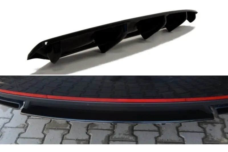 Maxton Design Heckdiffusor für Skoda Octavia III RS Hochglanz schwarz – Ansicht 2