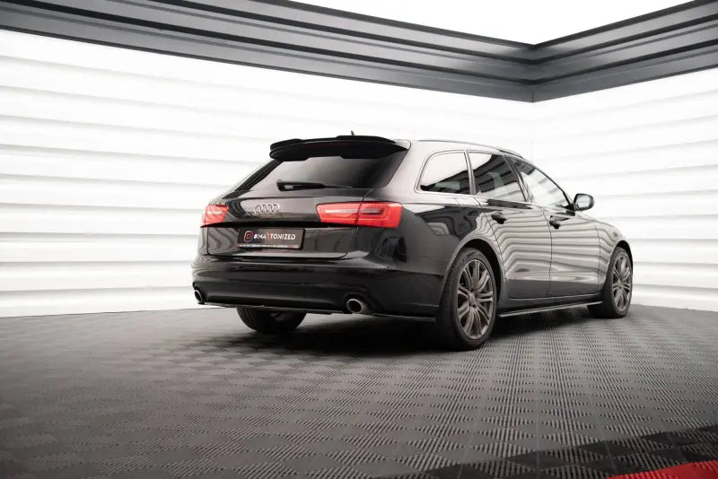 Maxton Design Diffusor Flaps V.2 für Audi A6 Avant / Limousine C7 Hochglanz schwarz – Ansicht 1