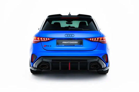 Maxton Design Diffusor Flaps V.1 für Audi RS3 Sportback 8Y Facelift (2024-) Hochglanz schwarz – Ansicht 1