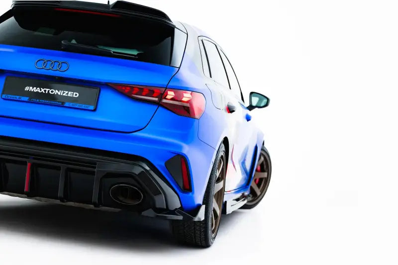 Maxton Design Diffusor Flaps V.2 für Audi RS3 Sportback 8Y Facelift (2024-) Hochglanz schwarz – Ansicht 2