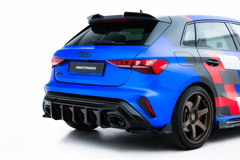 Maxton Design Diffusor Flaps V.2 für Audi RS3 Sportback 8Y Facelift (2024-) Hochglanz schwarz – Ansicht 4