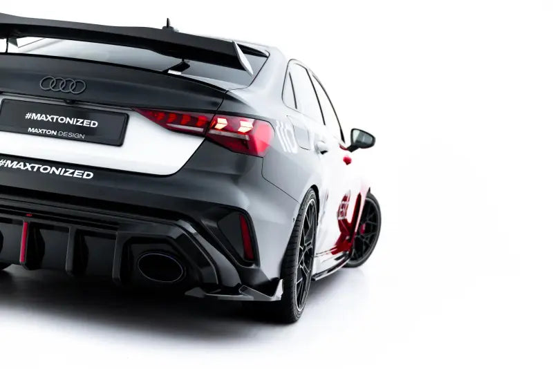 Maxton Design Diffusor Flaps V.2 für Audi RS3 Limousine 8Y Facelift (2024-) Hochglanz schwarz – Ansicht 2