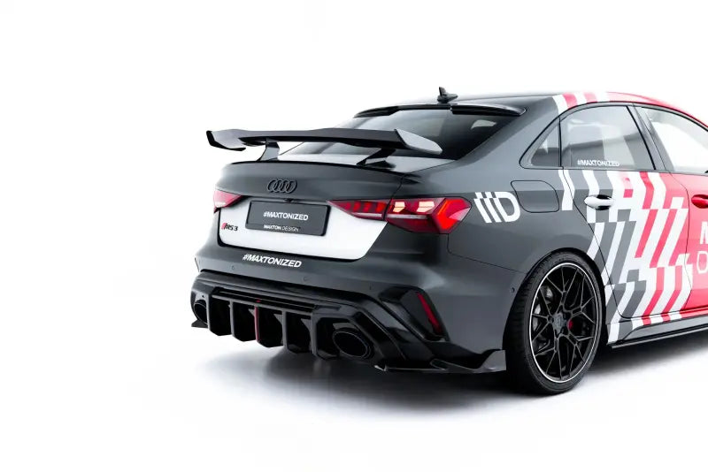 Maxton Design Diffusor Flaps V.2 für Audi RS3 Limousine 8Y Facelift (2024-) Hochglanz schwarz – Ansicht 4