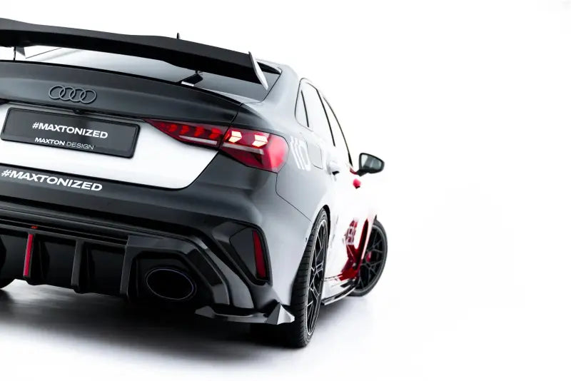 Maxton Design Diffusor Flaps V.3 für Audi RS3 Limousine 8Y Facelift (2024-) Hochglanz schwarz – Ansicht 2