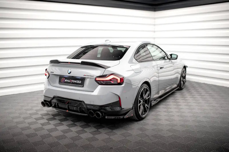 Maxton Design Diffusor Flaps mit Flaps V.2 für BMW 2 Coupe M240i G42 Hochglanz schwarz – Ansicht 1