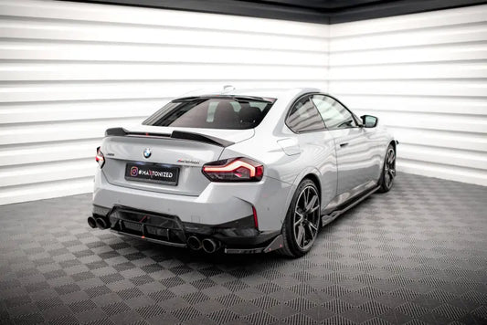 Maxton Design Diffusor Flaps mit Flaps V.2 für BMW 2 Coupe M240i G42 Hochglanz schwarz – Ansicht 1